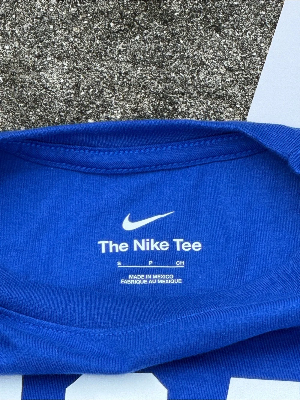 Nike Blue USA Graphic Short-Sleeve Tee with Red Swoosh